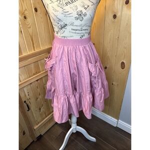Vintage Partners Please Skirt Small Petite Pink Malco Modes Square Dance Western